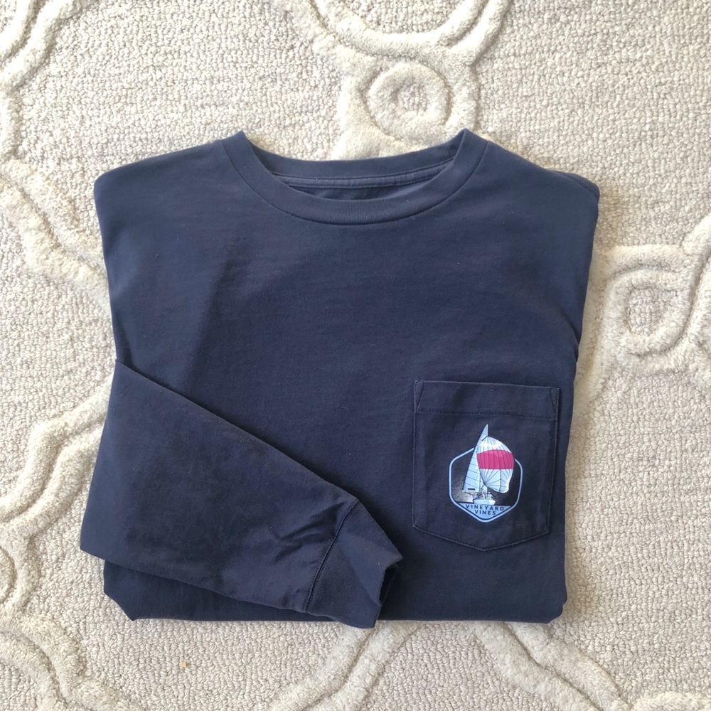 Vineyard Vines Mens Long Sleeve Pocket T shirt